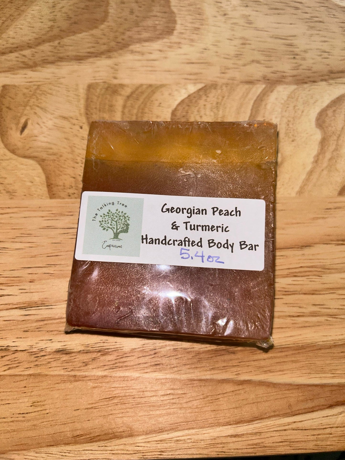 Georgian Peach Cleansing Bath Bar Soap with Turmeric and Honey