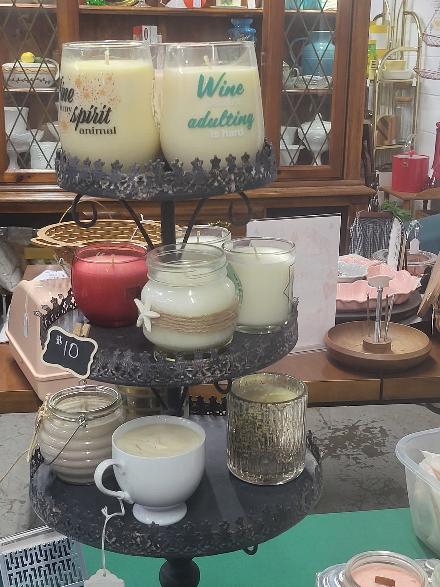 Vintage Glass Handcrafted Soy Candles