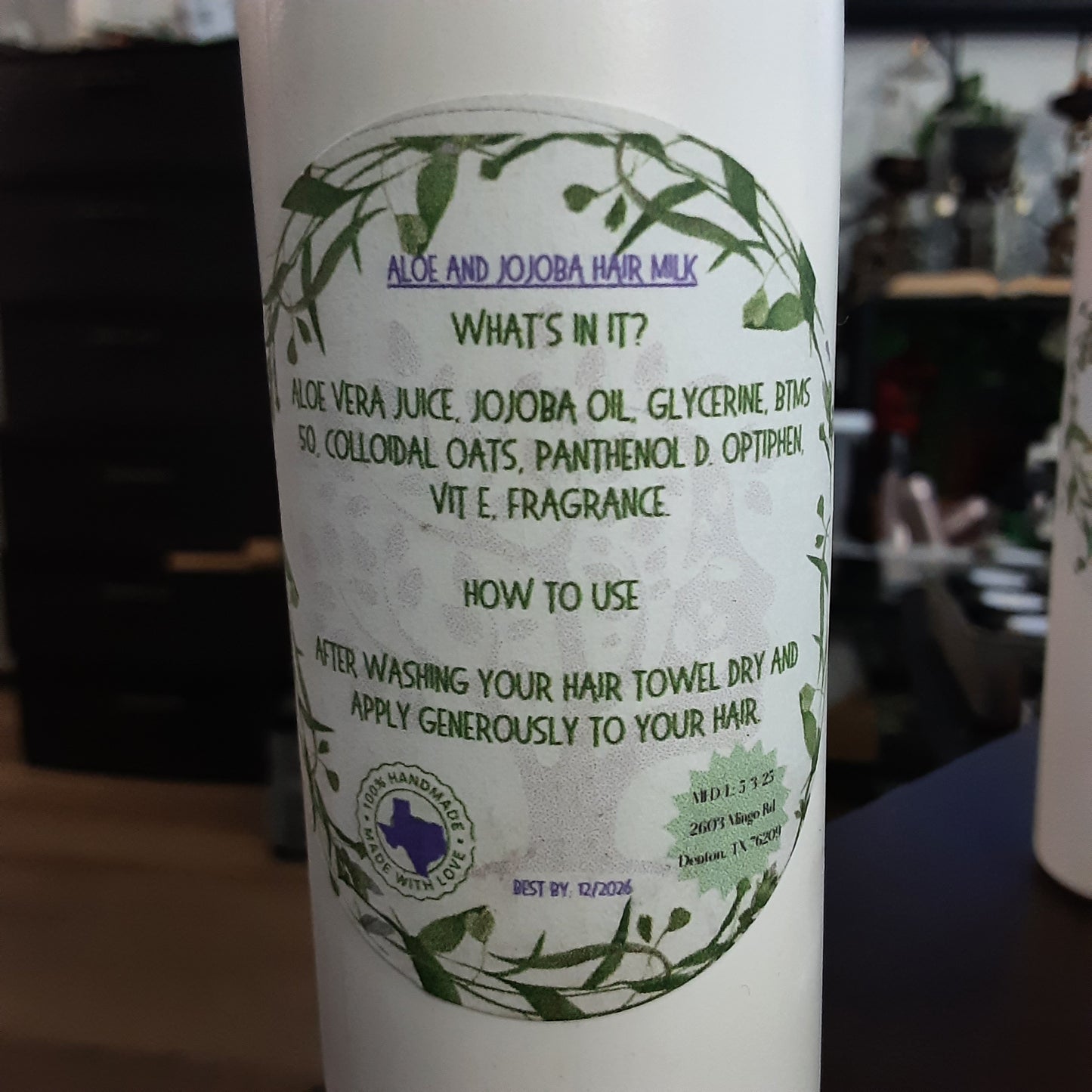 Oats n Aloe Handcrafted Extra Moisturizing Hair Lotion