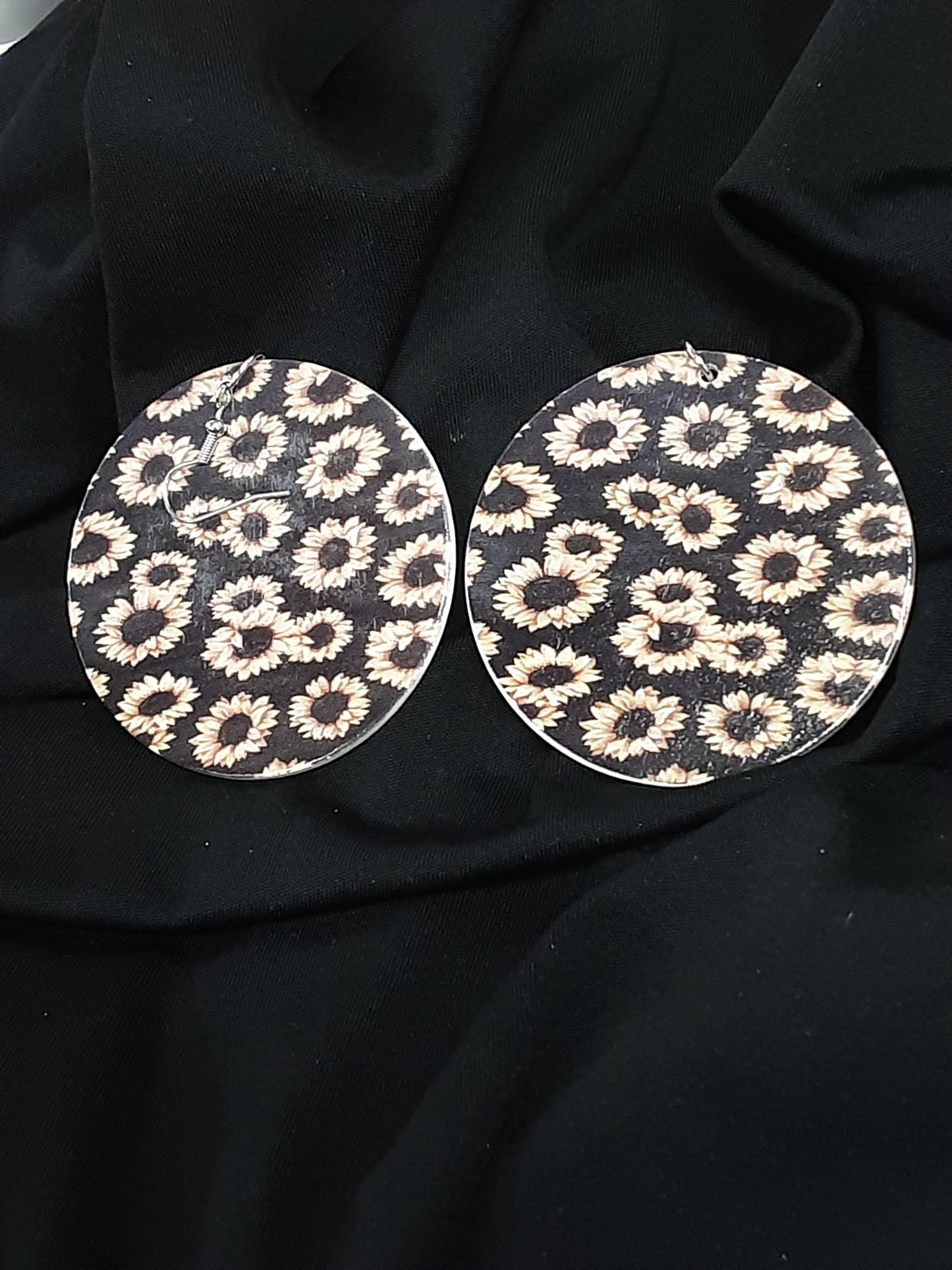 Sunflower Leopard Earrings