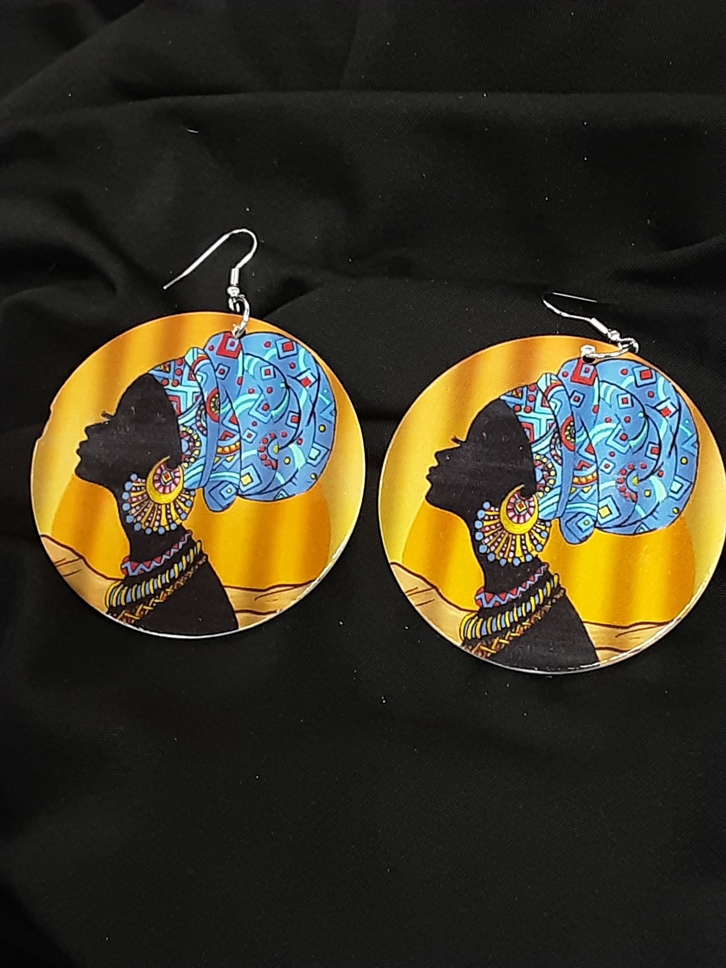 Said what I said Black Queen Earrings