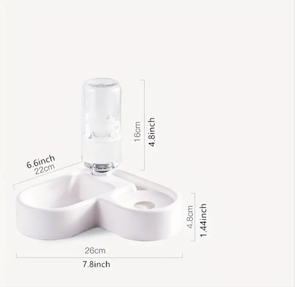 Corner pet feeding combo