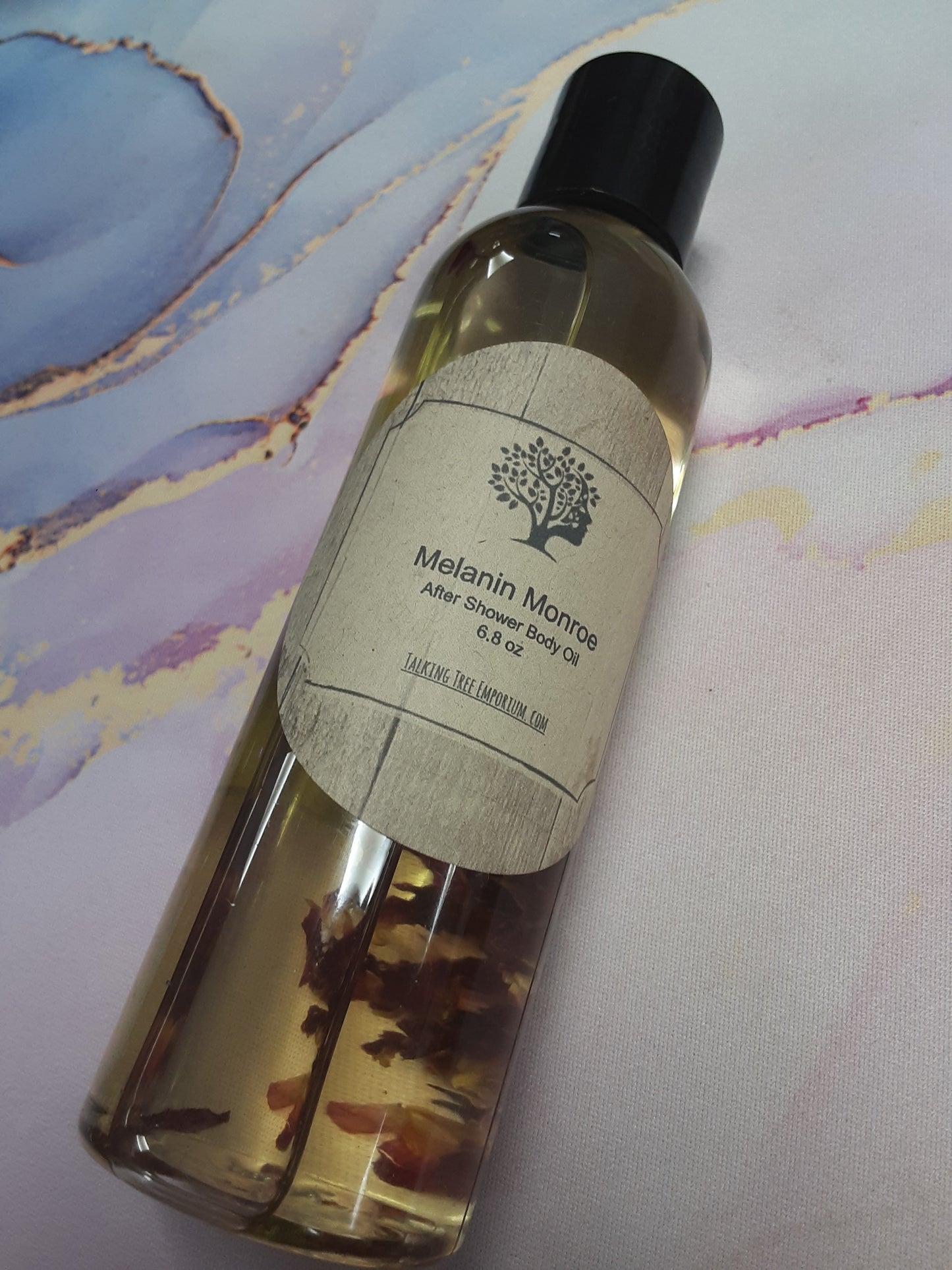 Handcrafted moisturizing body and massage oil