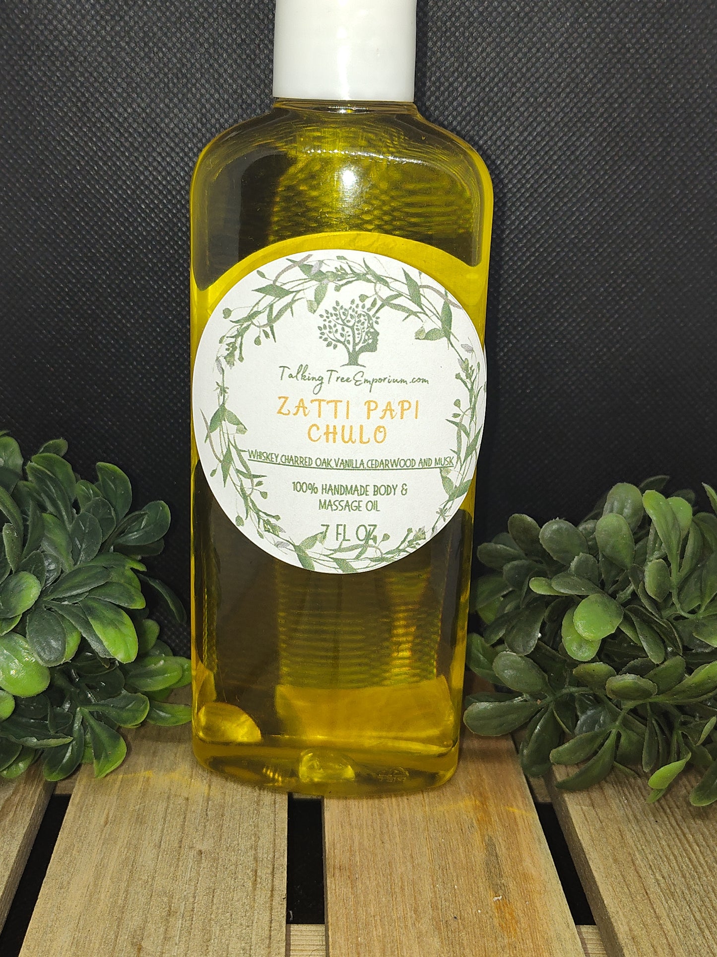 Handcrafted moisturizing body and massage oil