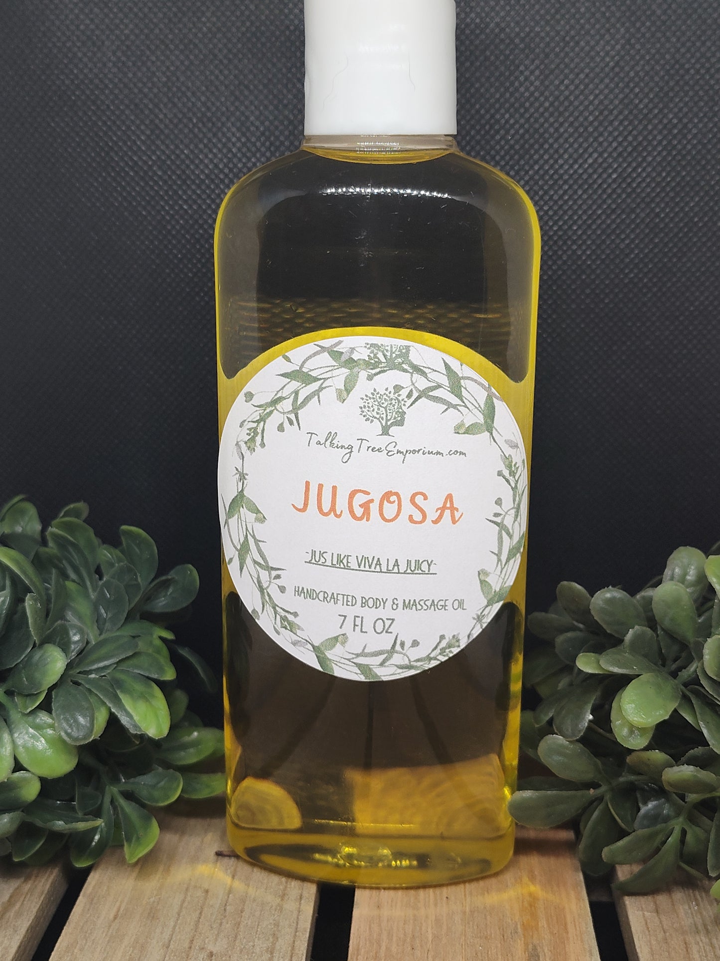 Handcrafted moisturizing body and massage oil