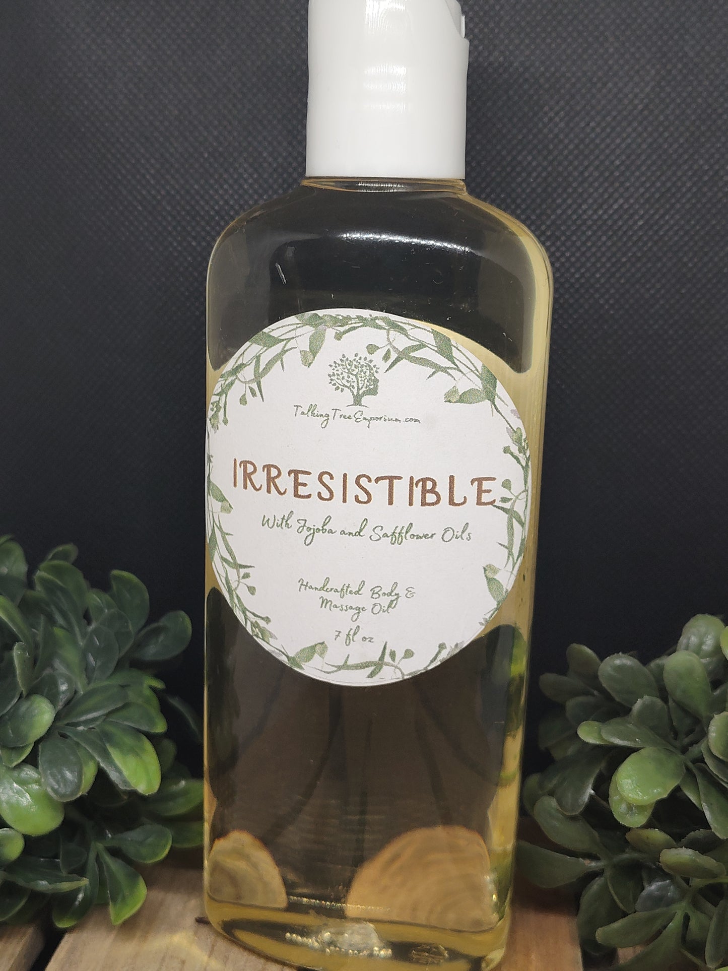 Handcrafted moisturizing body and massage oil