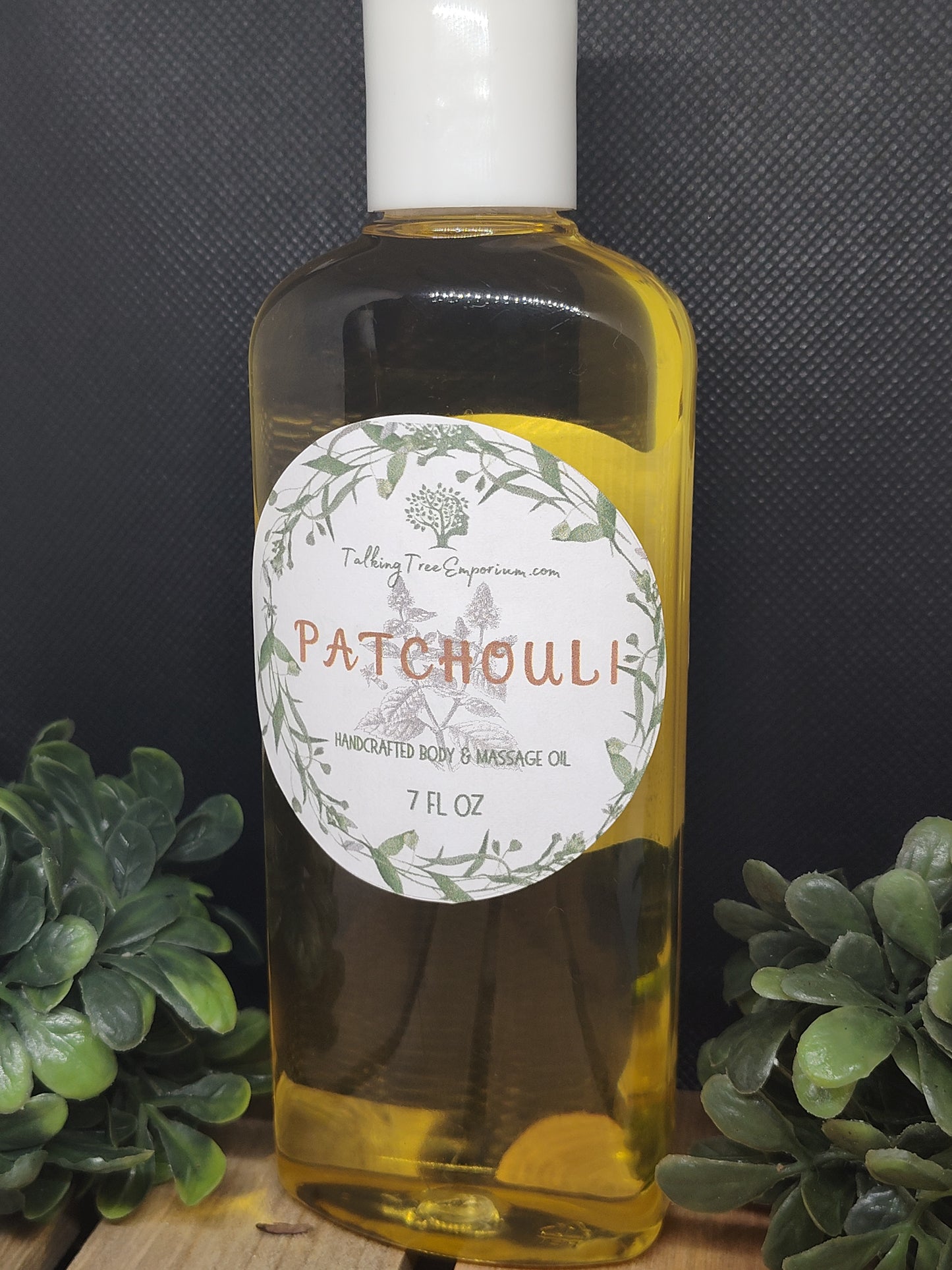 Handcrafted moisturizing body and massage oil