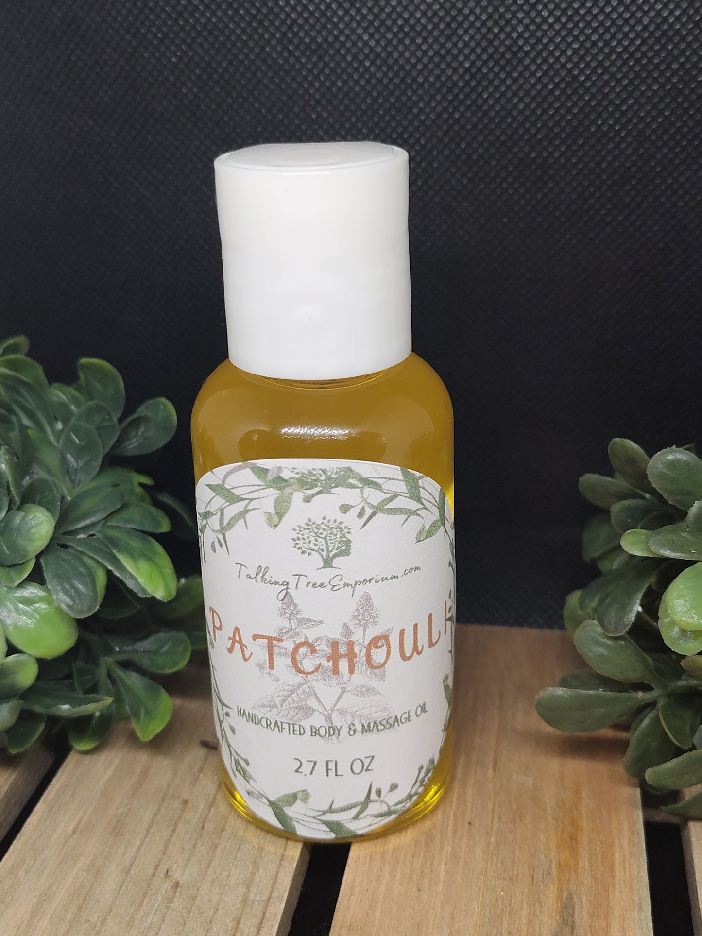 Handcrafted moisturizing body and massage oil