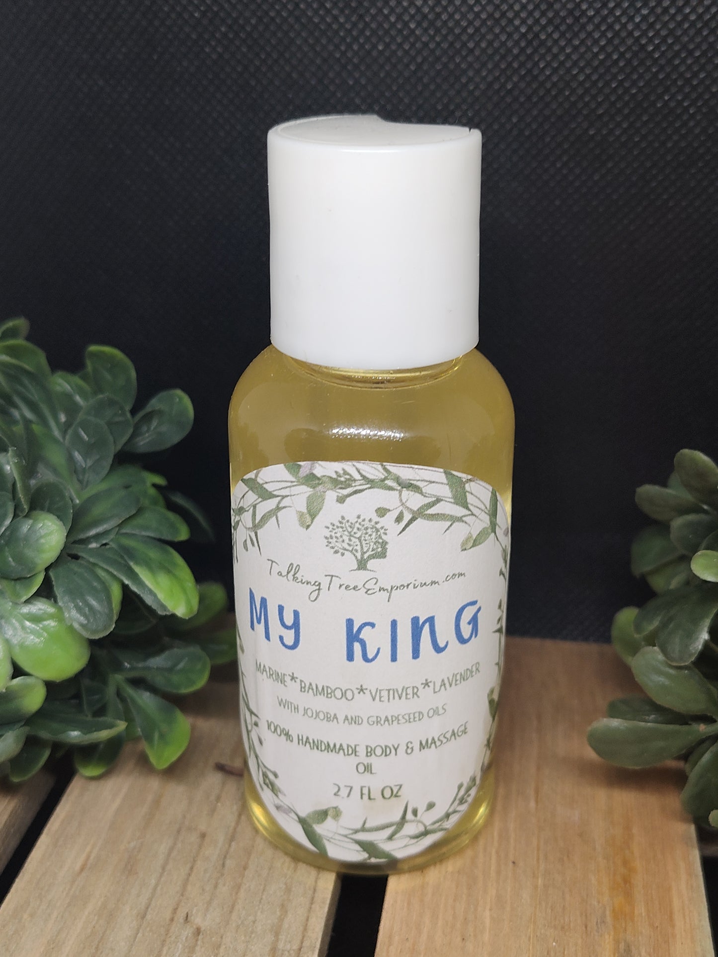 Handcrafted moisturizing body and massage oil