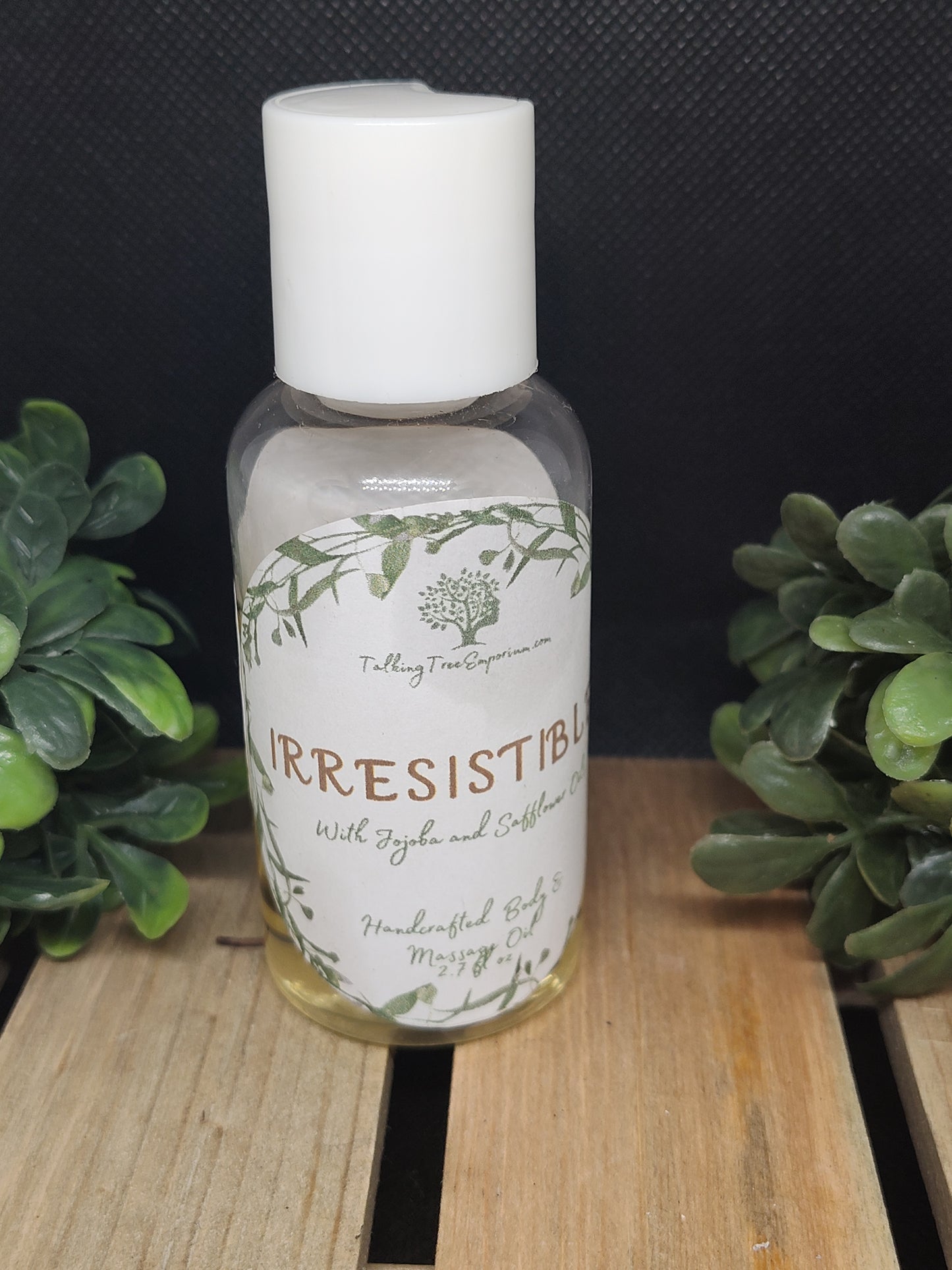 Handcrafted moisturizing body and massage oil