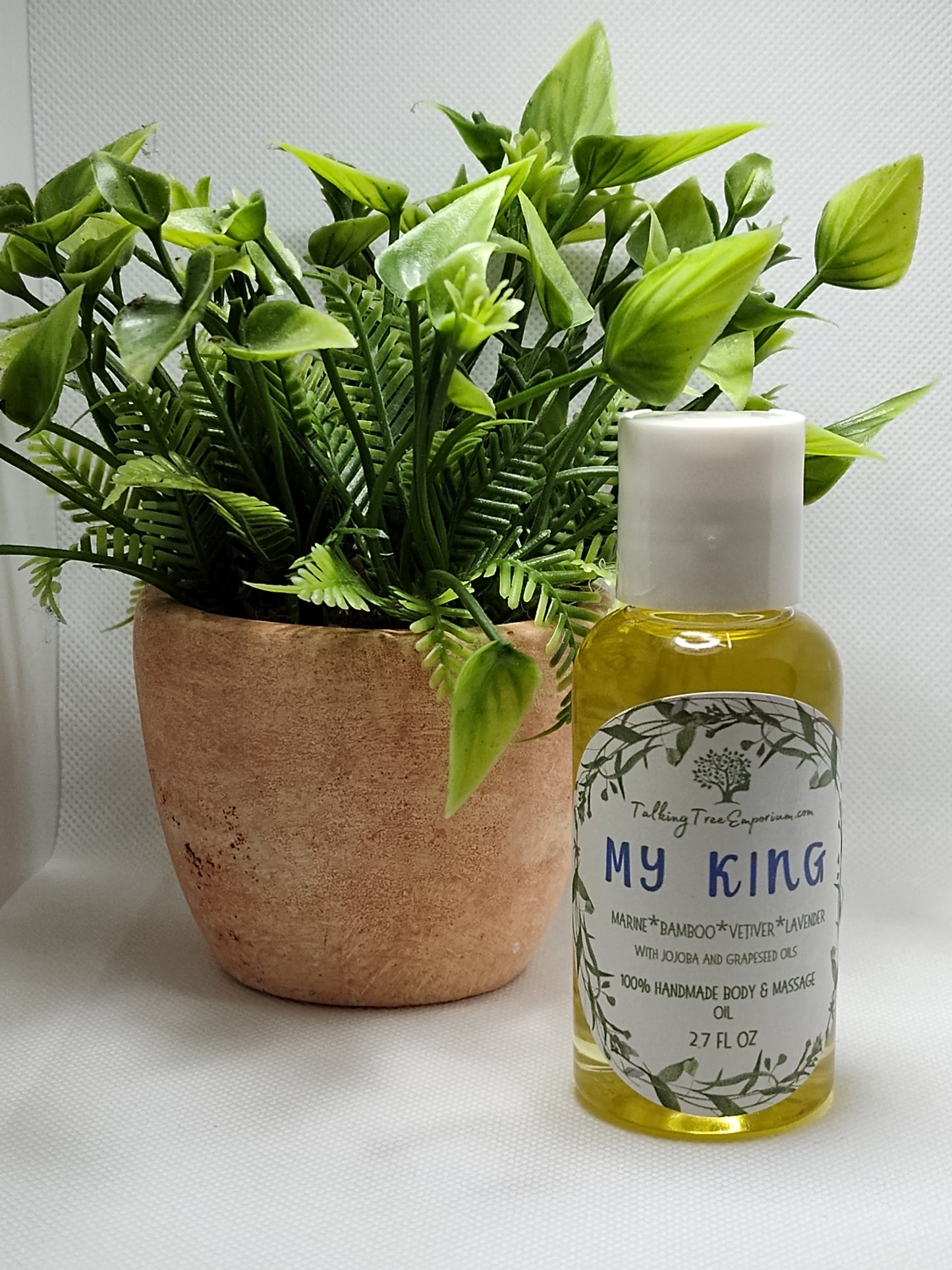 Handcrafted moisturizing body and massage oil