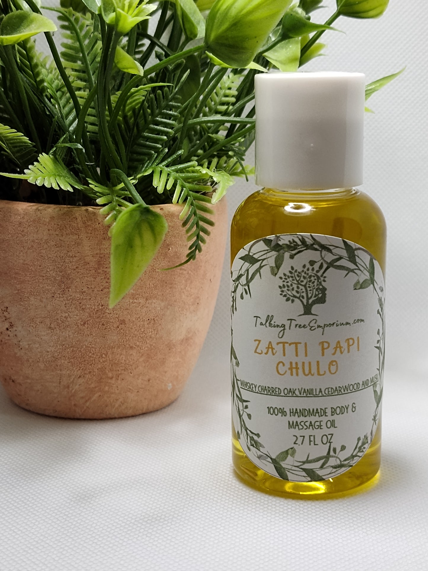 Handcrafted moisturizing body and massage oil