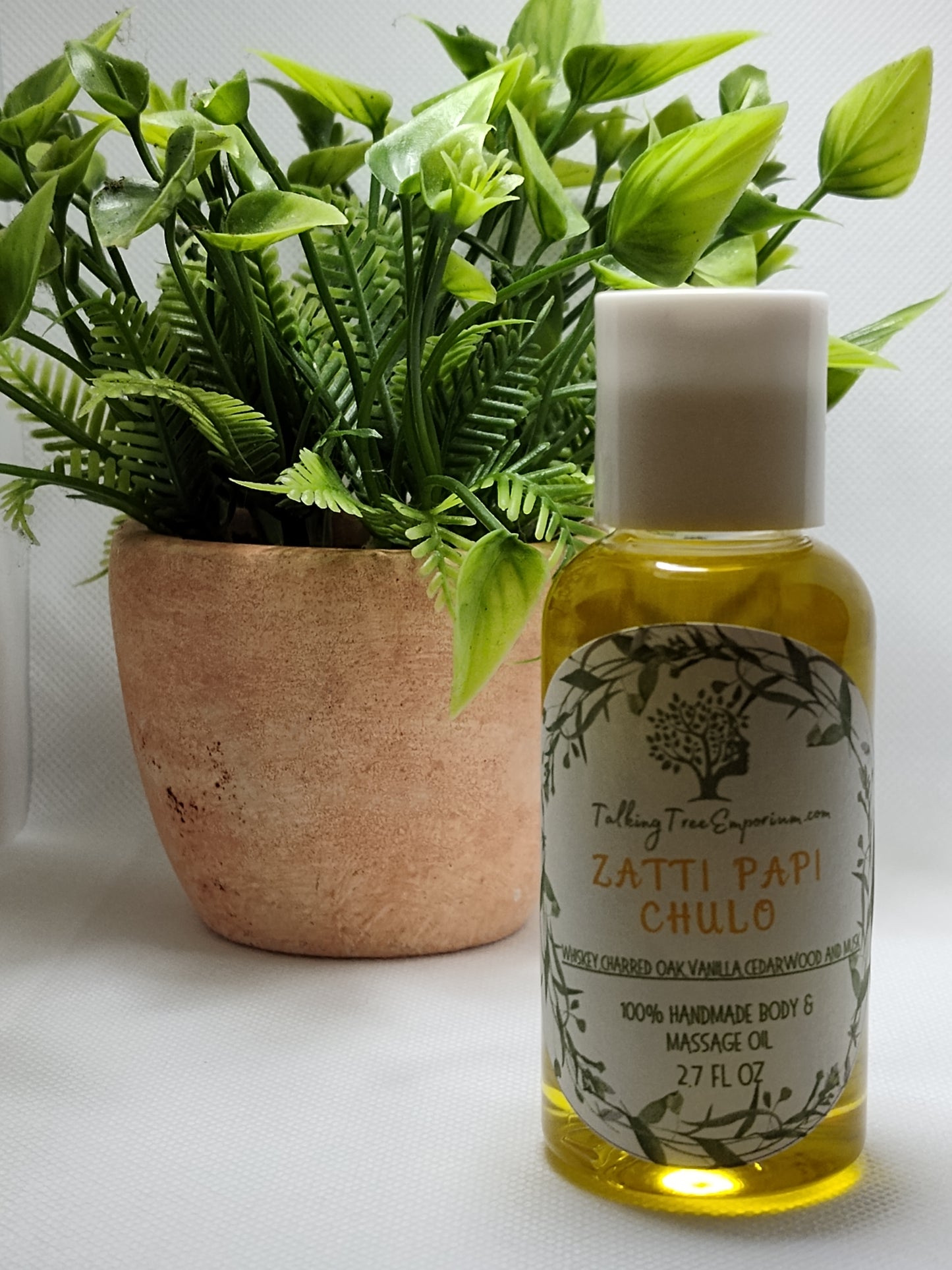 Handcrafted moisturizing body and massage oil