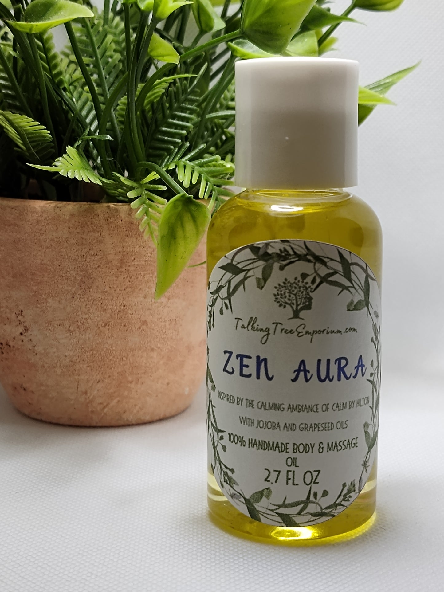 Handcrafted moisturizing body and massage oil