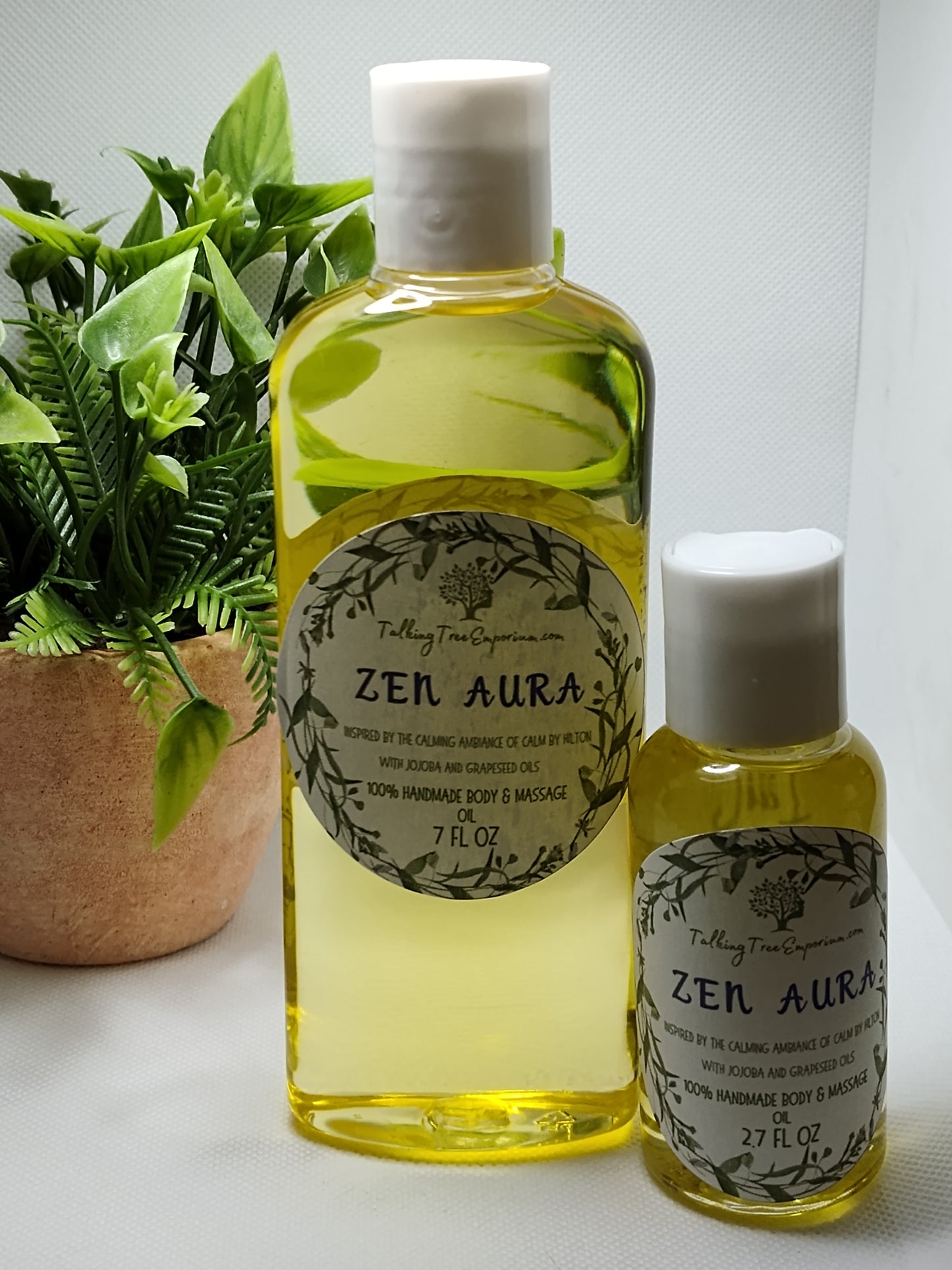 Handcrafted moisturizing body and massage oil