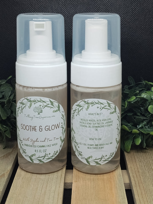 Soothe and Glow Handcrafted Foaming Face Wash