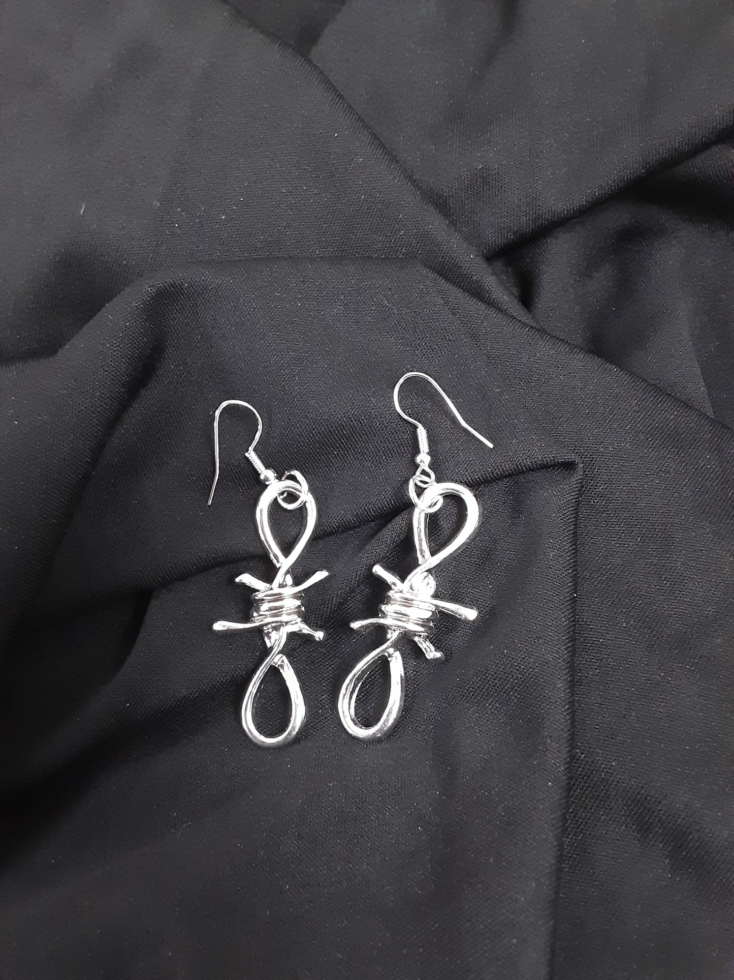 Barbwire earrings